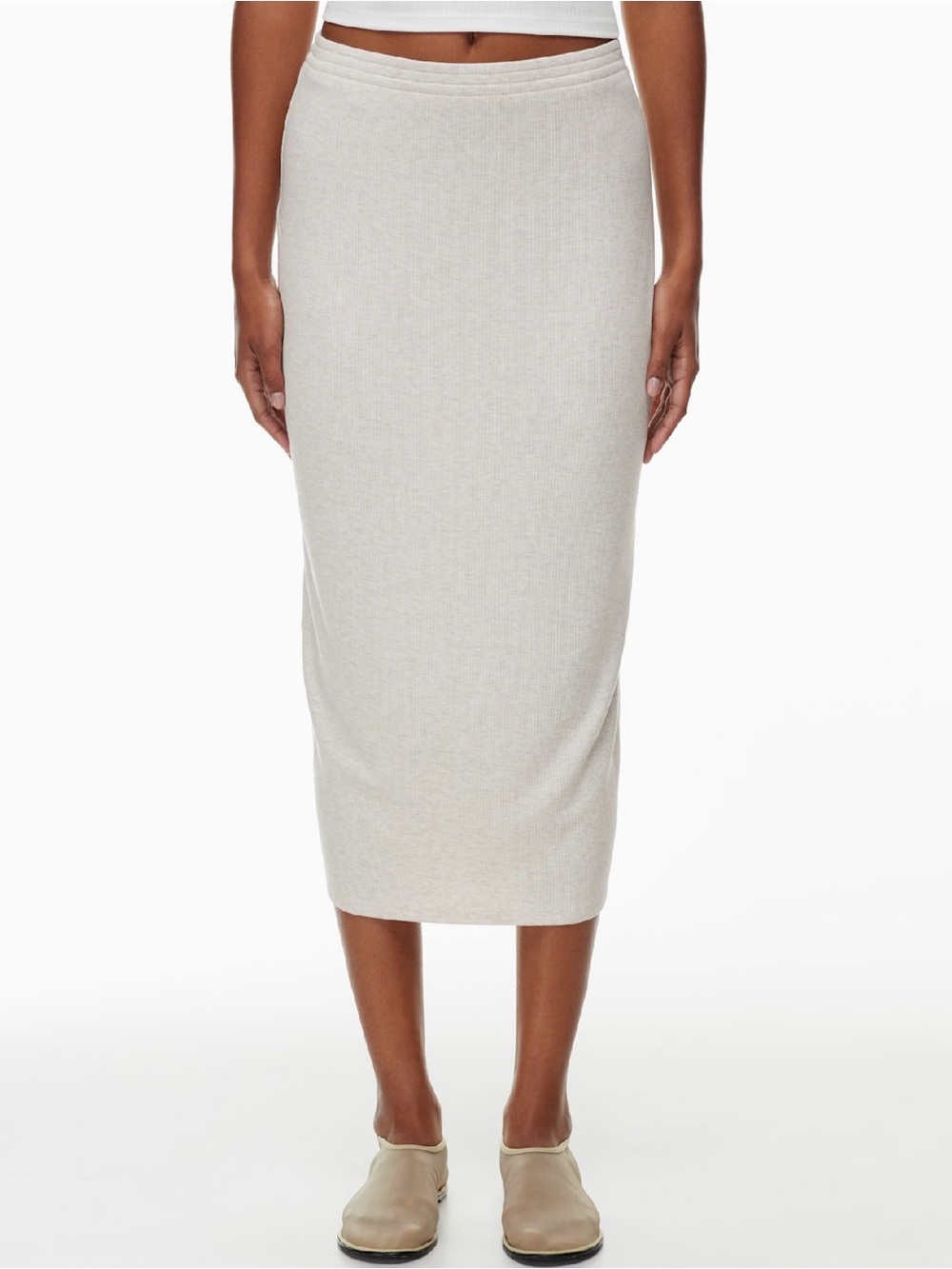 Babaton Luxe Lounge Tomorrow Skirt- Heather Birch Color